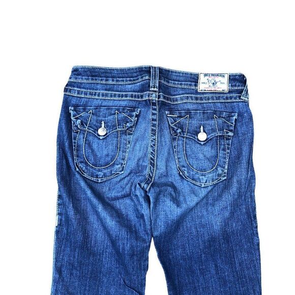True Religion Jeans Size 30 HI RISE BOOT Blue - Picture 6 of 7